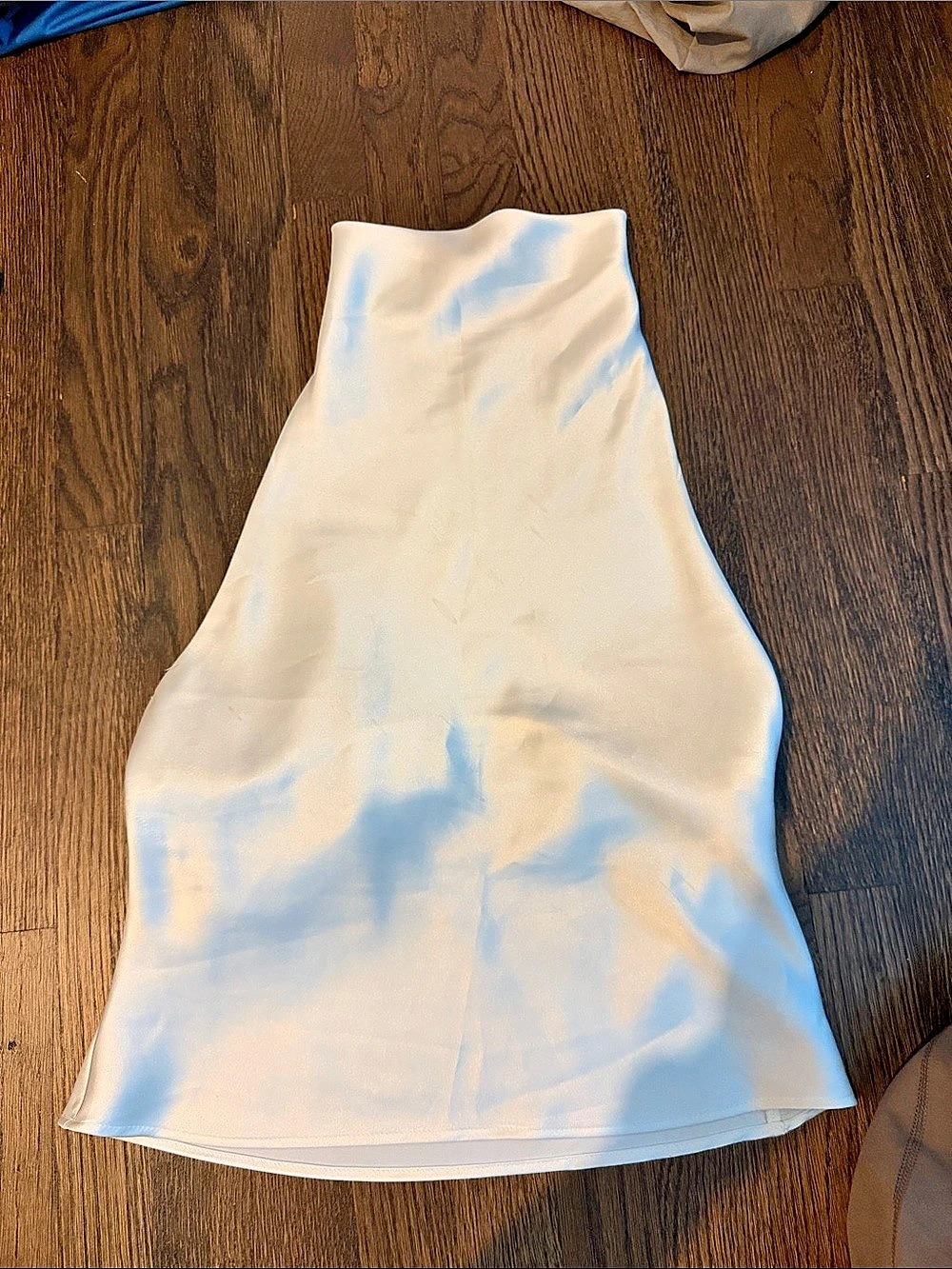 Zara Tie-Dye Mini Dress in White & Blue Size Medium